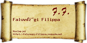 Faluvégi Filippa névjegykártya